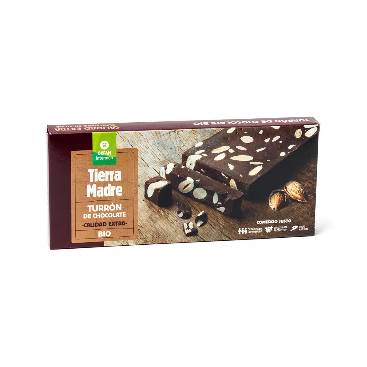 Turron Chocolate Ecológico con Almendras Tierra Madre